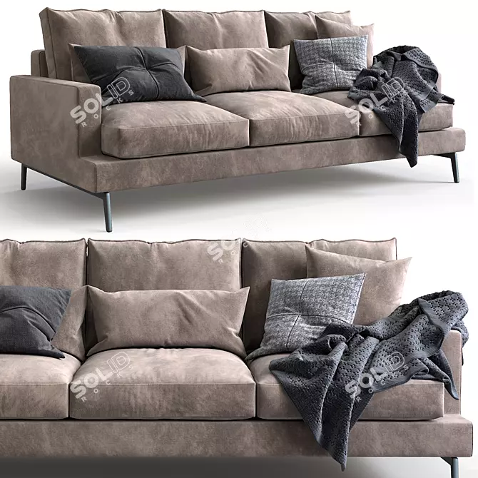 Verzelloni Larsen: Modern Sofa for Stylish Living 3D model image 1