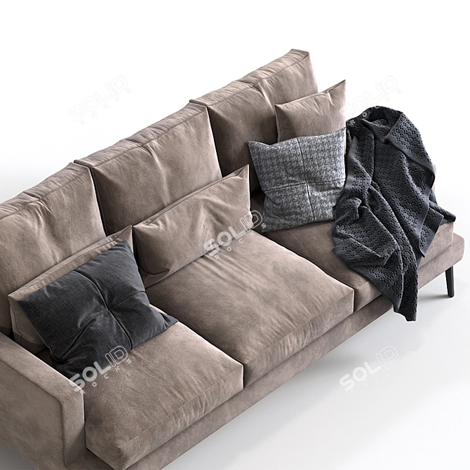 Verzelloni Larsen: Modern Sofa for Stylish Living 3D model image 5