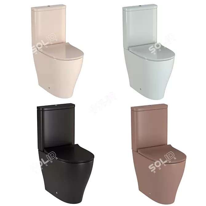 Flaminia Ceramic Toilet 3D model image 2