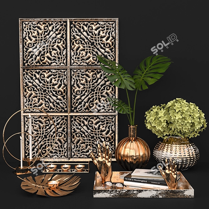 Corona Render Decorative Set 3D model image 1