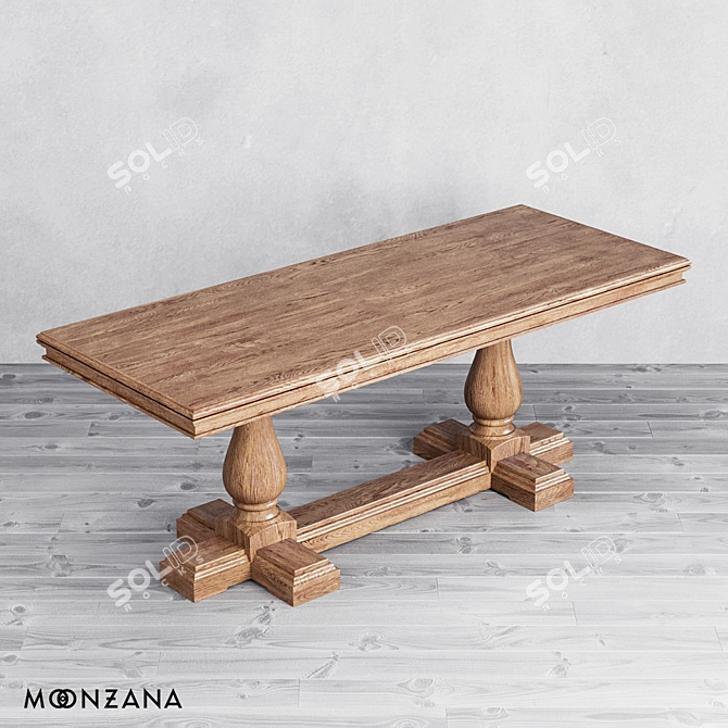 Title: Replica OM Dining Table by Moonzana 3D model image 1