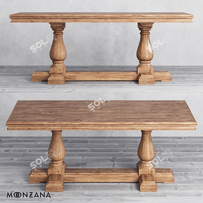 Title: Replica OM Dining Table by Moonzana 3D model image 2