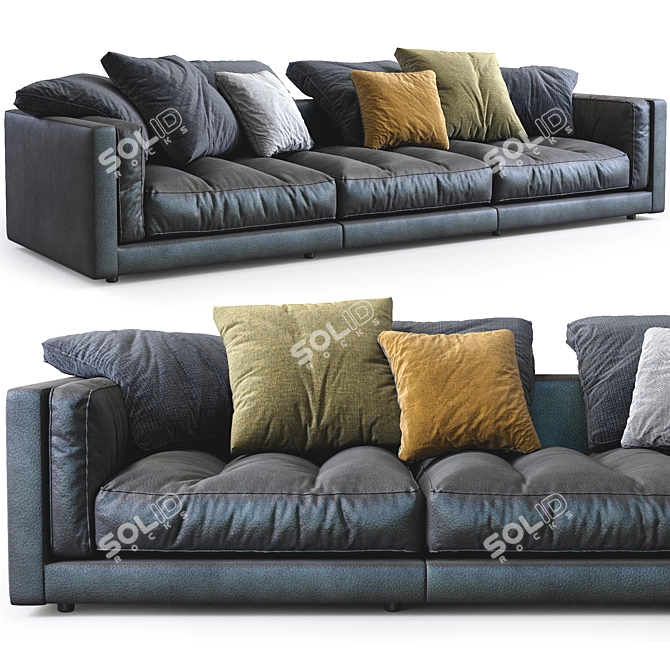 Modern Flexform Sofa Lucien: Stylish and Functional 3D model image 1