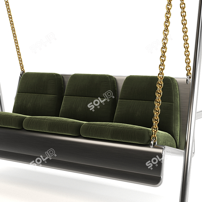 Elegant Outdoor Sofa Swing 3D model image 4