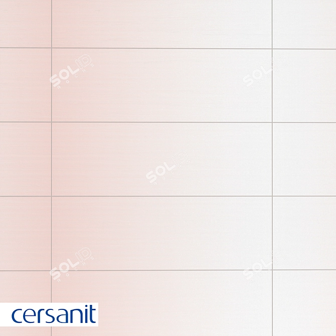 Cersanit Gradient Light Pink Tile 19.8x59.8 3D model image 1