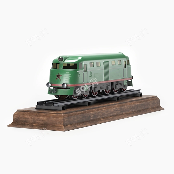 Pioneer Railway: Kid's Train Set 3D model image 5