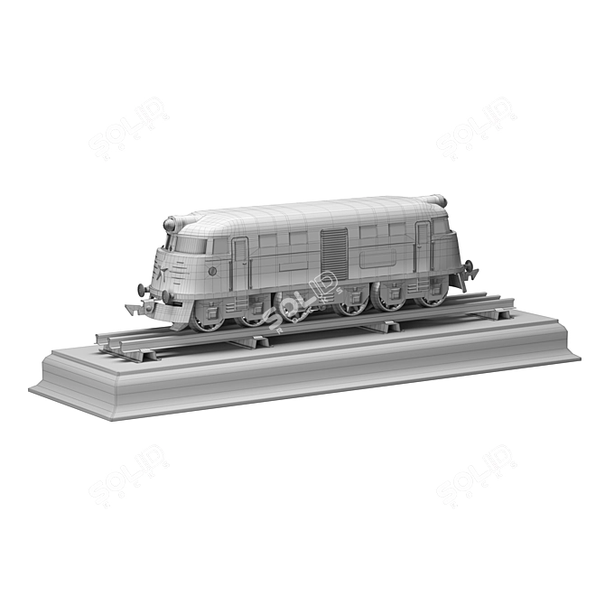Pioneer Railway: Kid's Train Set 3D model image 7