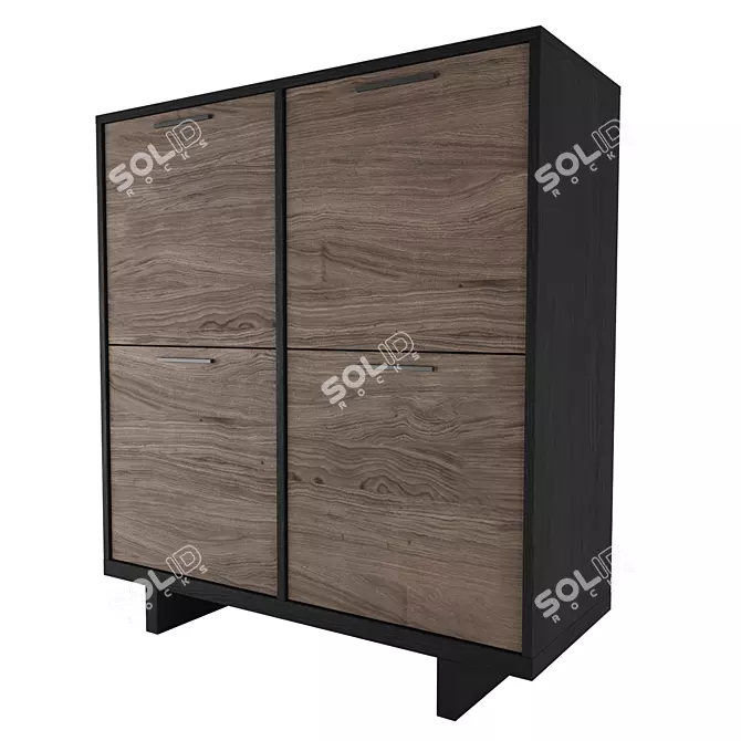 Coastal Charm Wardrobe 3D model image 1