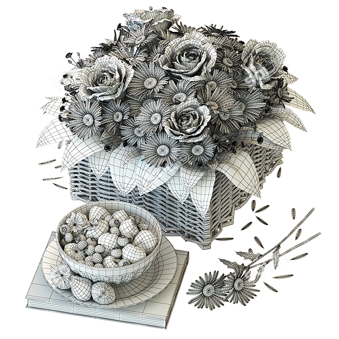 Title: Realistic Flower Set for Close-Up Shots 3D model image 4