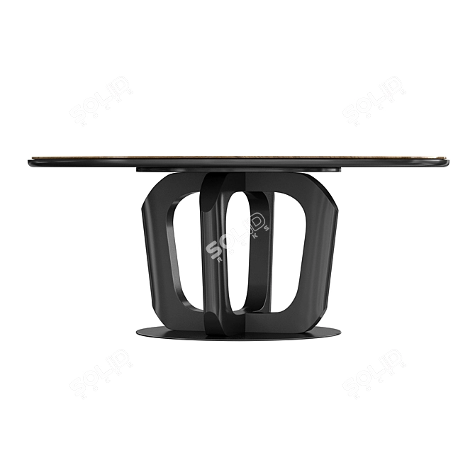 Elegant Round Dining Table 3D model image 2
