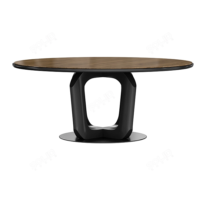 Elegant Round Dining Table 3D model image 3