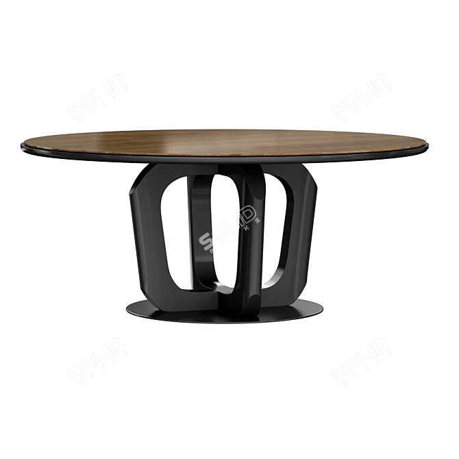 Elegant Round Dining Table 3D model image 4