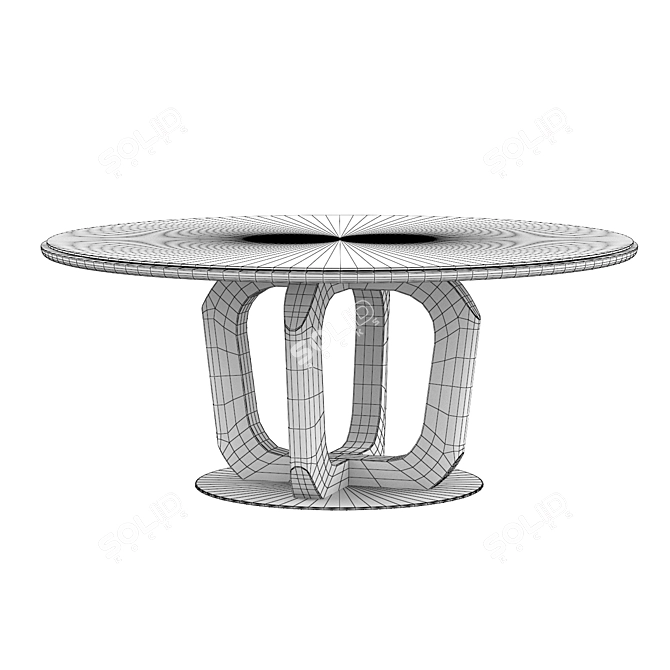 Elegant Round Dining Table 3D model image 5