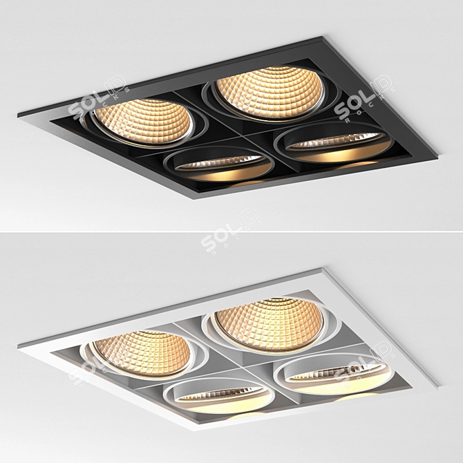 Modular Mini Multiple: Versatile Lighting Solution 3D model image 5