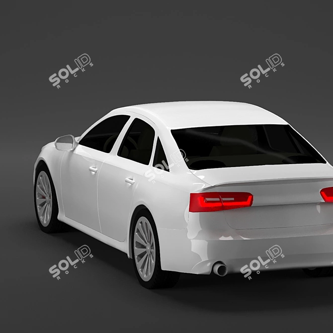 Sleek 2011 Audi A6: Turbocharged Performance 3D model image 4