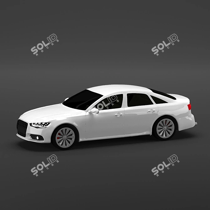Sleek 2011 Audi A6: Turbocharged Performance 3D model image 5