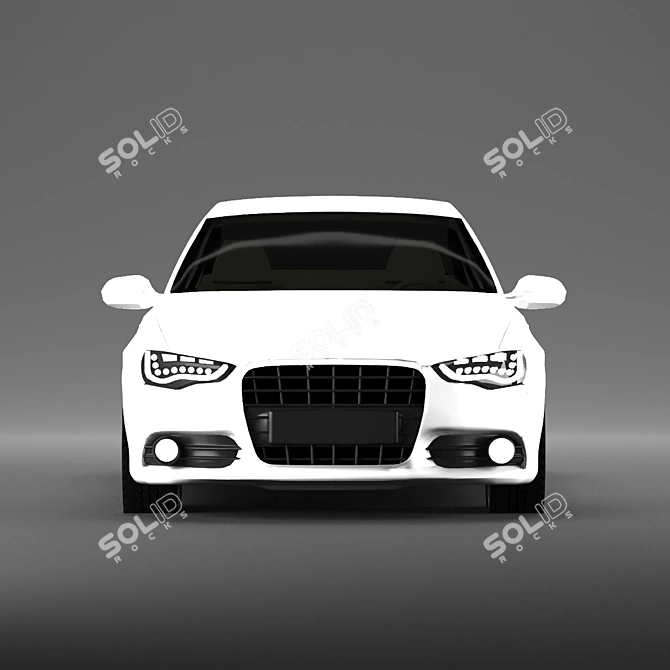 Sleek 2011 Audi A6: Turbocharged Performance 3D model image 6