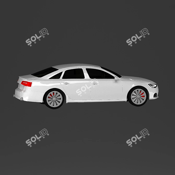 Sleek 2011 Audi A6: Turbocharged Performance 3D model image 8