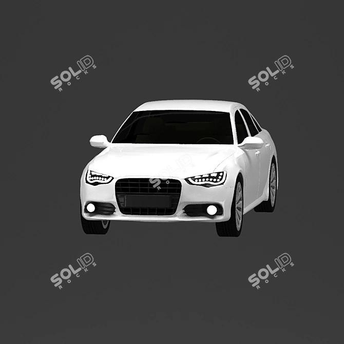 Sleek 2011 Audi A6: Turbocharged Performance 3D model image 9