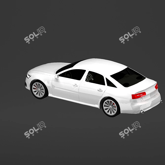 Sleek 2011 Audi A6: Turbocharged Performance 3D model image 11