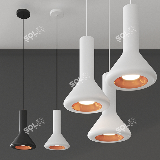 Brokis Whistle Pendant Lights: Stylish and Modern 3D model image 1