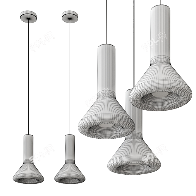 Brokis Whistle Pendant Lights: Stylish and Modern 3D model image 2