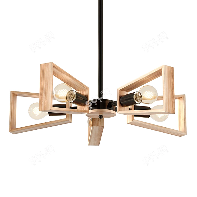 Versatile Design Lamp: Lampatron Fan 3D model image 4