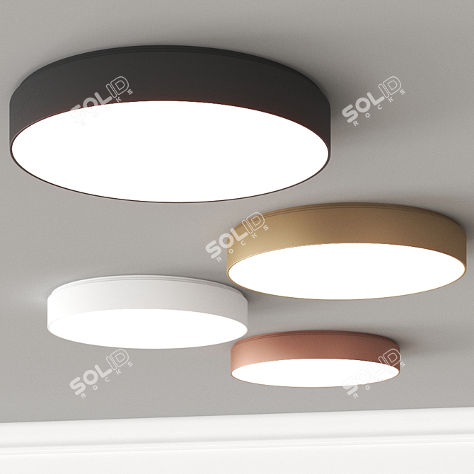 Petridis Sa Discus Up/Down Ceiling Lamp 3D model image 2