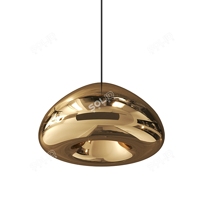 Copper Void Pendant: Tom Dixon Light 3D model image 5