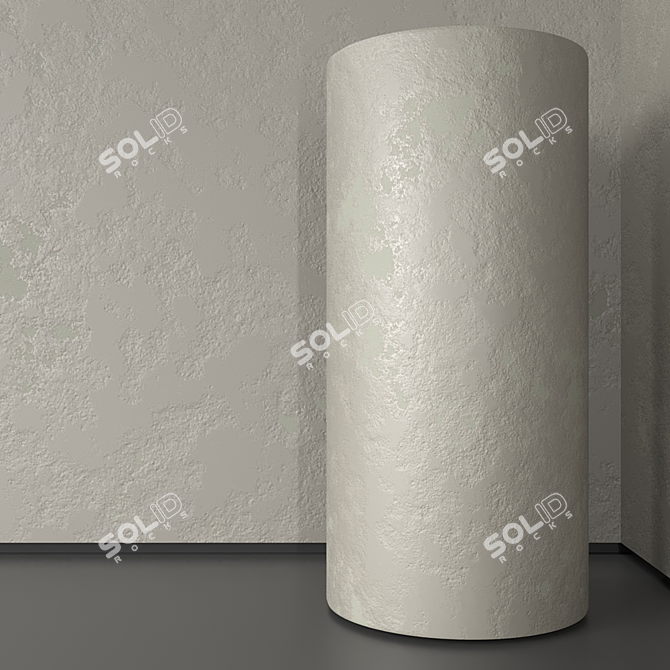 Seamless Plaster Texture | Decorative Wall Coating 3D model image 2