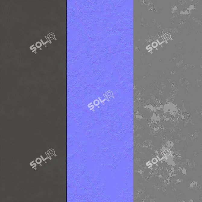 Seamless Plaster Texture | Decorative Wall Coating 3D model image 3