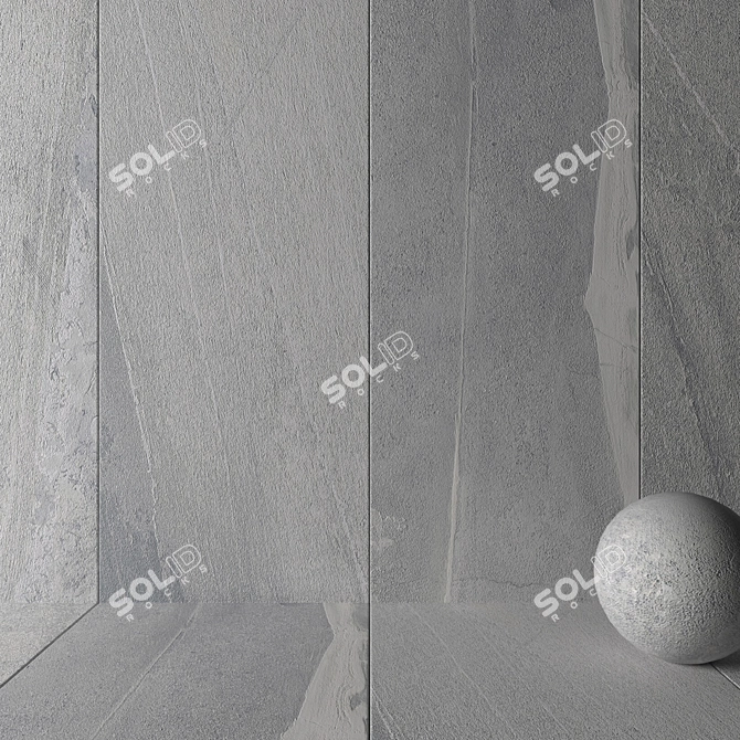 Santorini Ice Stone Wall Tiles 3D model image 2