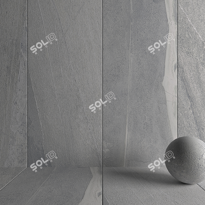 Santorini Ice Stone Wall Tiles 3D model image 3