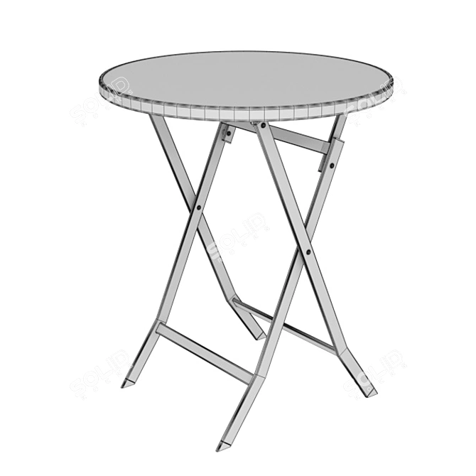 Hoff Tiffany Table: Elegant and Compact 3D model image 3