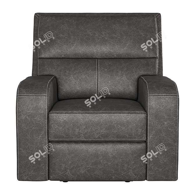 Luxury Leather Recliner 3D model image 2