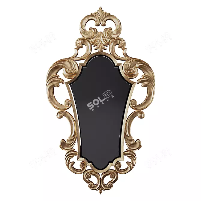 Classic Rococo Mirror: Elegant and Luxurious 3D model image 1