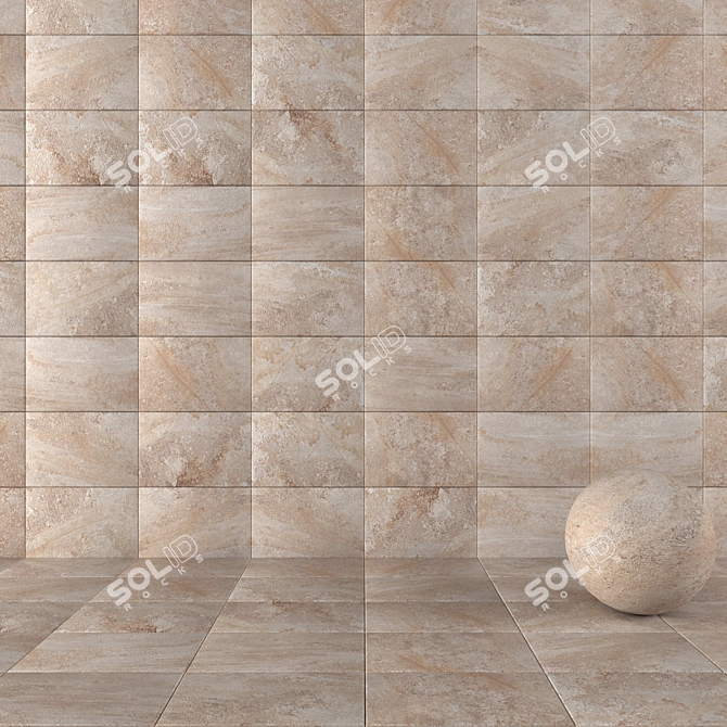 Derwent Stone Wall Tiles 3D model image 1