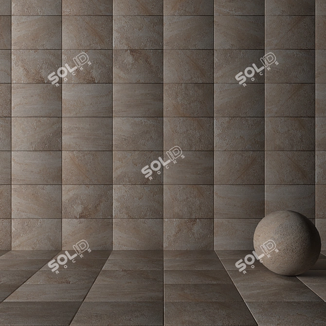 Derwent Stone Wall Tiles 3D model image 2