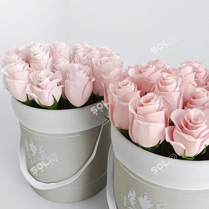 Luxury Rose Box Set 3D model image 3