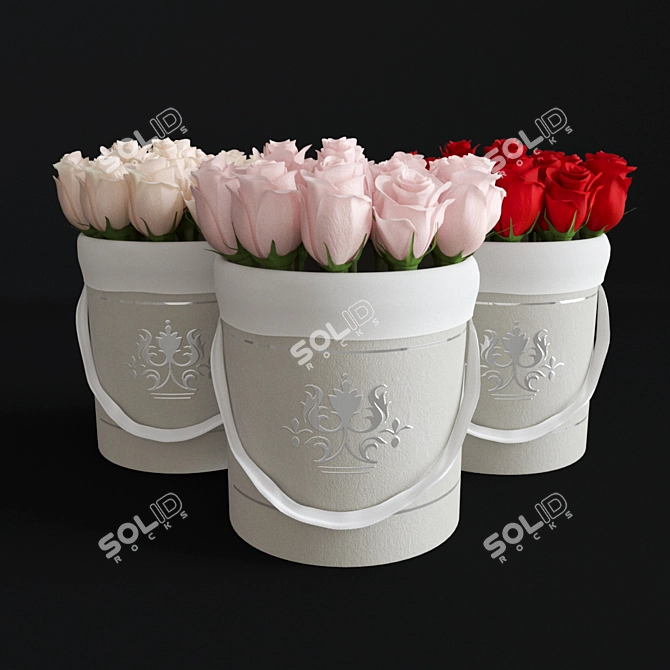 Luxury Rose Box Set 3D model image 5