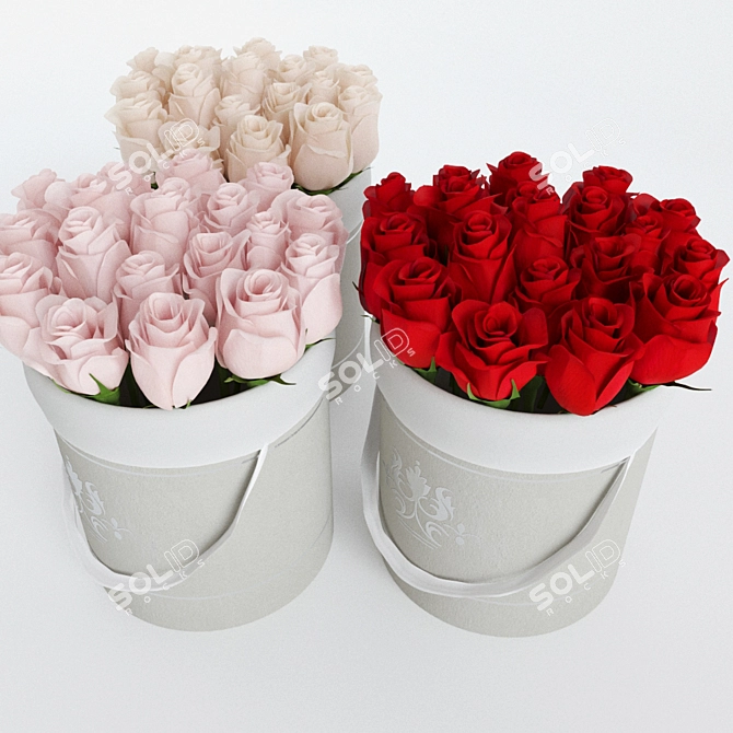 Luxury Rose Box Set 3D model image 7