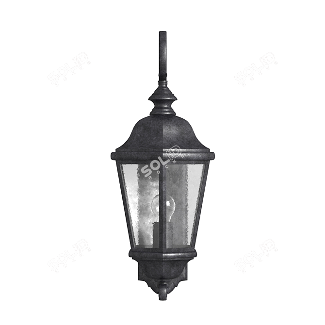 Modern Outdoor Wall Lamp 3D model image 3