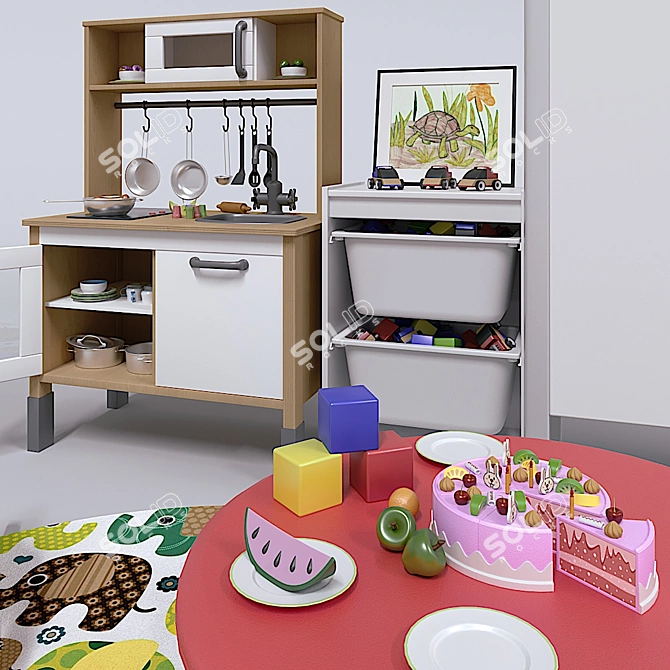 Kids' Culinary Set 3D model image 2