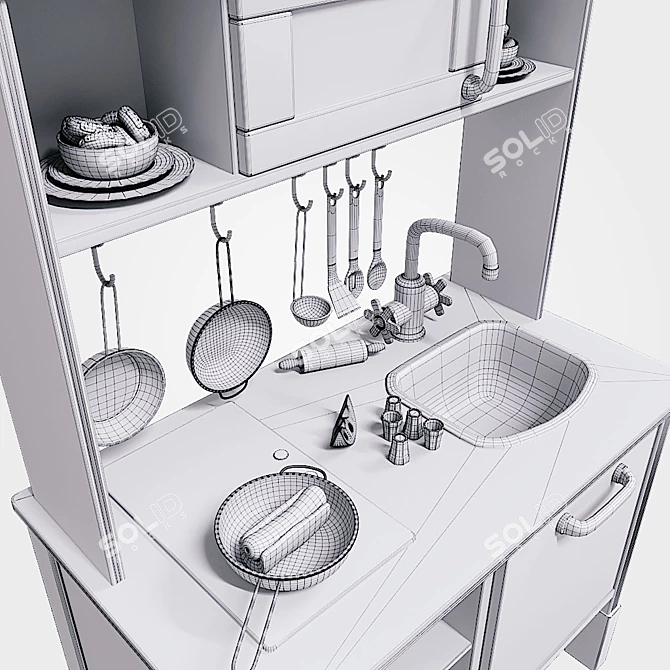 Kids' Culinary Set 3D model image 9
