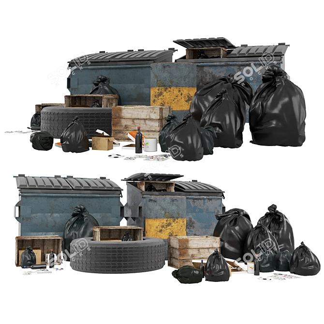 UrbanFX: Street Accessory Kit 3D model image 1