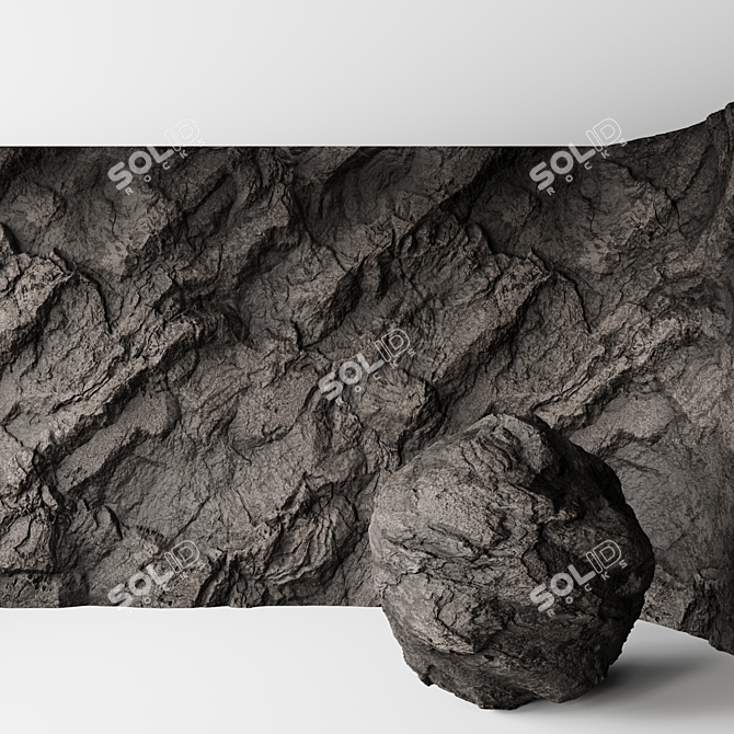 Seamless Cliff Texture Pack 3D model image 1