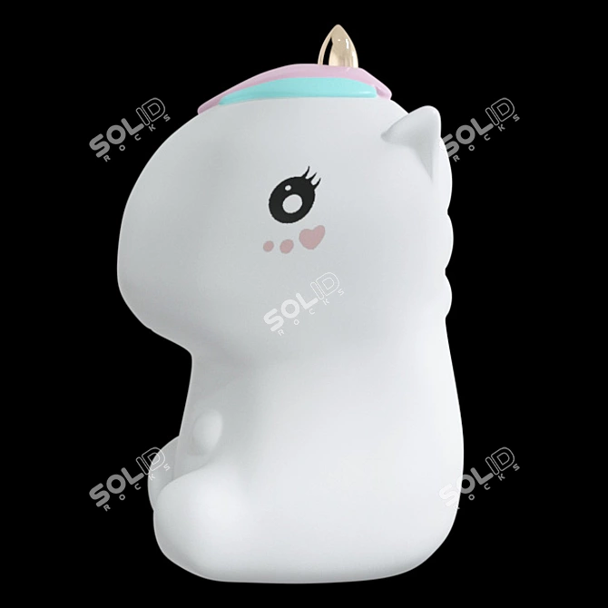 Magical Unicorn Night Light Lucia 3D model image 2