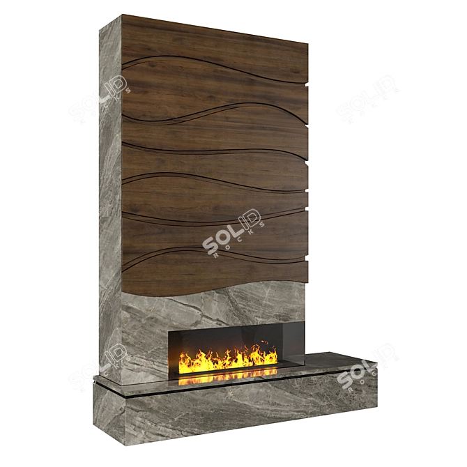 Versatile Fireplace 4: 3D Assets 3D model image 2