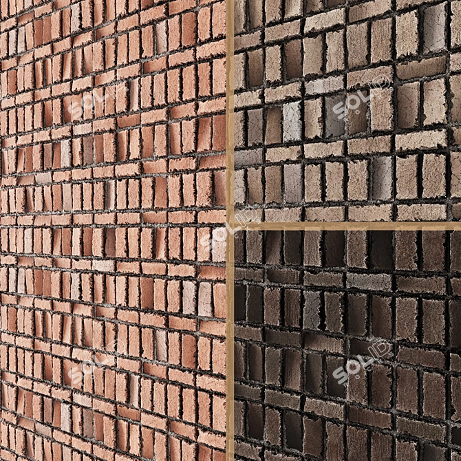 Brick04 Substance Designer 4K 3D model image 1