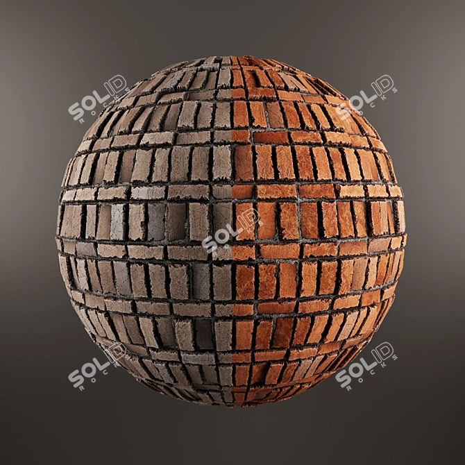 Brick04 Substance Designer 4K 3D model image 2